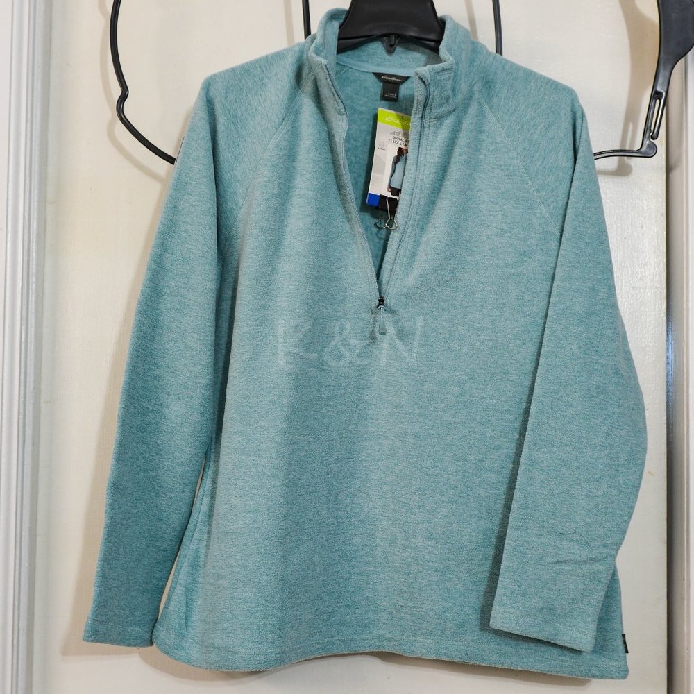 Eddie Bauer Ladies' Fleece 1/4 Zip   Teal